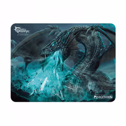 White Shark Energy Gorger, Multicolore, Motif, Caoutchouc, Textile, Base antidérapante, Tapis de souris de jeu
